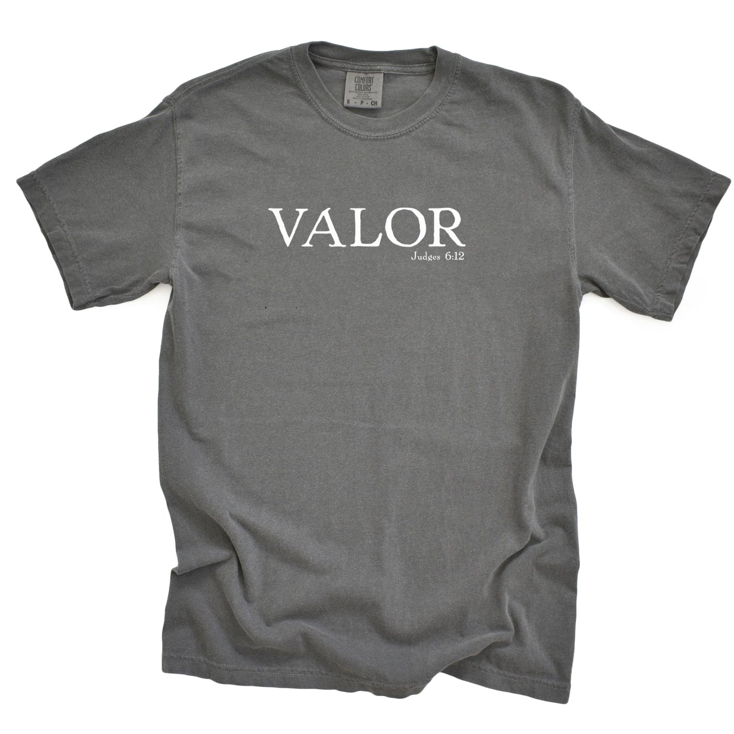 VALOR JUDGES 6:12 UNISEX PEPPER TEE