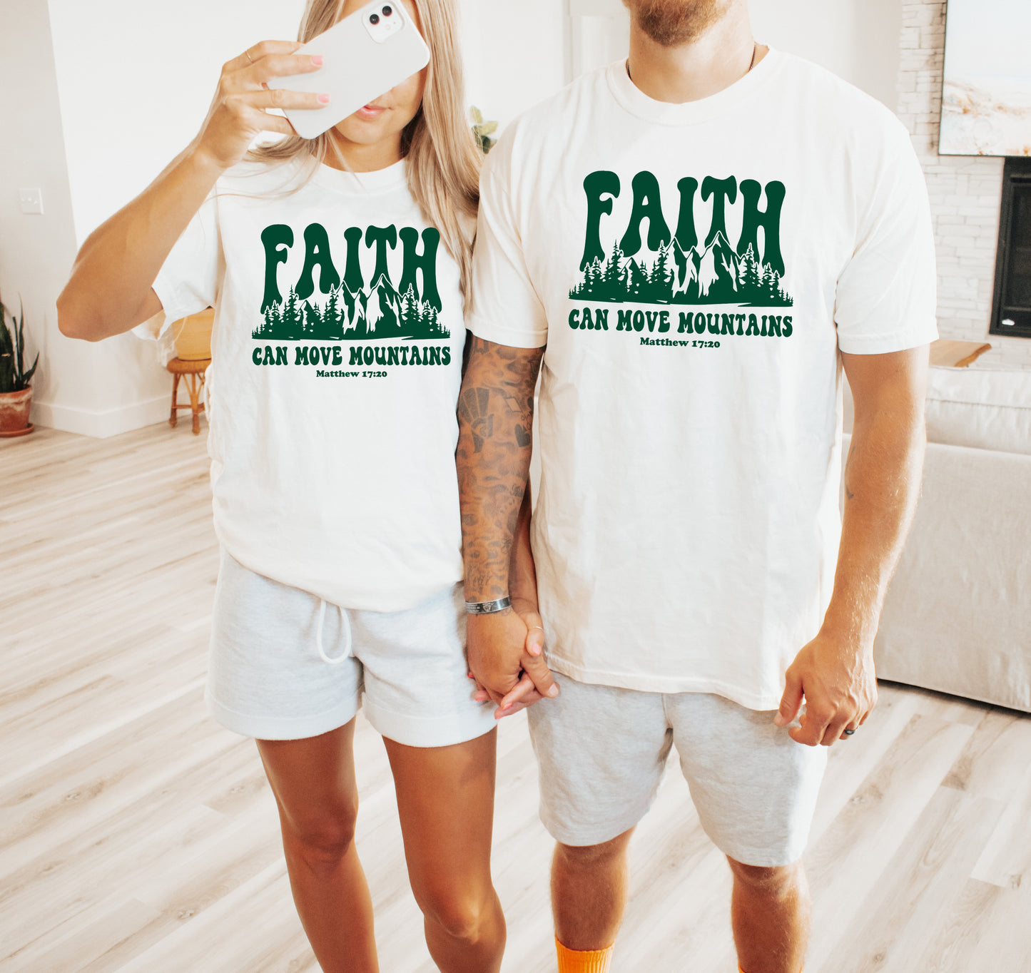 FAITH CAN MOVE MOUNTAINS MATTHEW 17:20 UNISEX TEE
