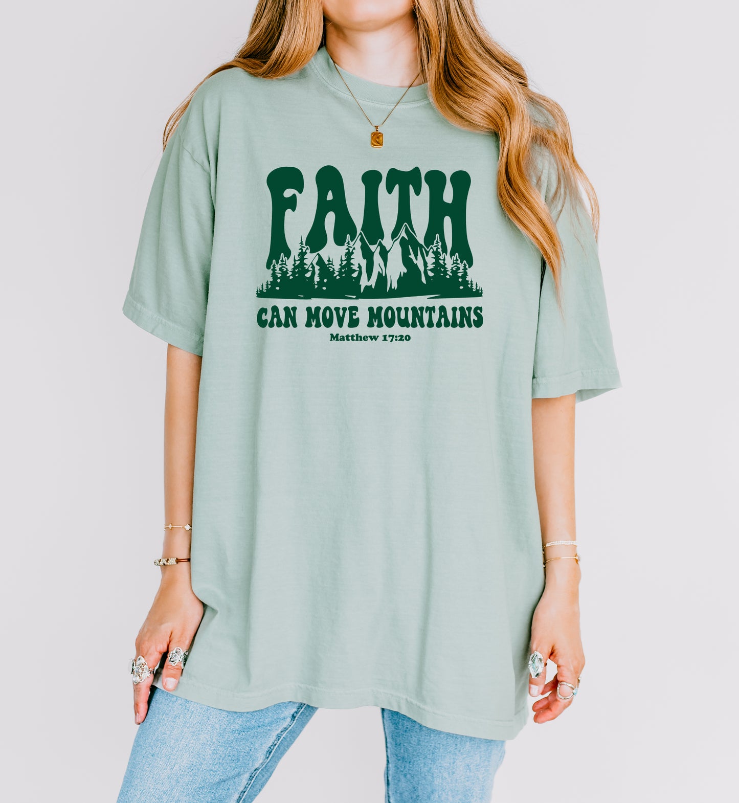 FAITH CAN MOVE MOUNTAINS MATTHEW 17:20 UNISEX TEE