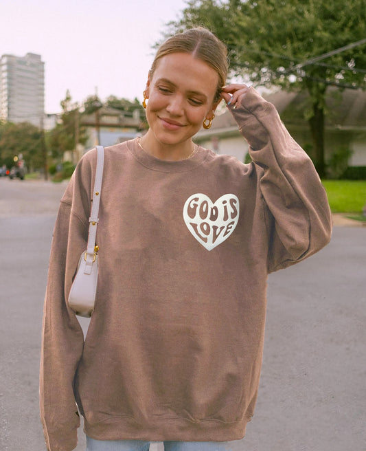 PUFFY GOD IS LOVE UNISEX SWEATSHIRT