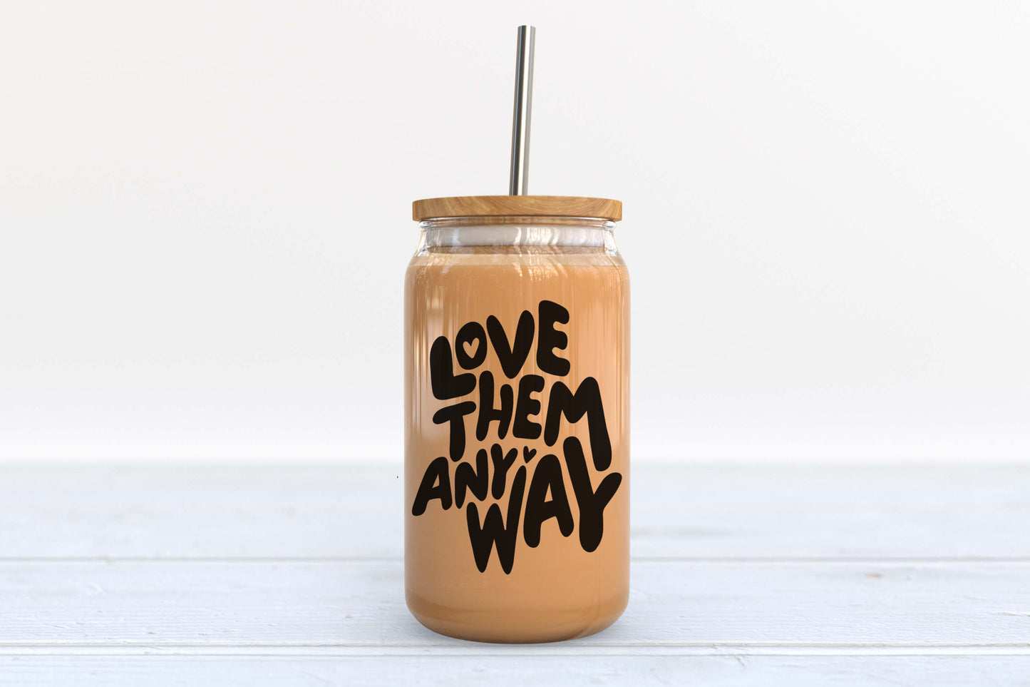 LOVE THEM ANYWAY GLASS TUMBLER
