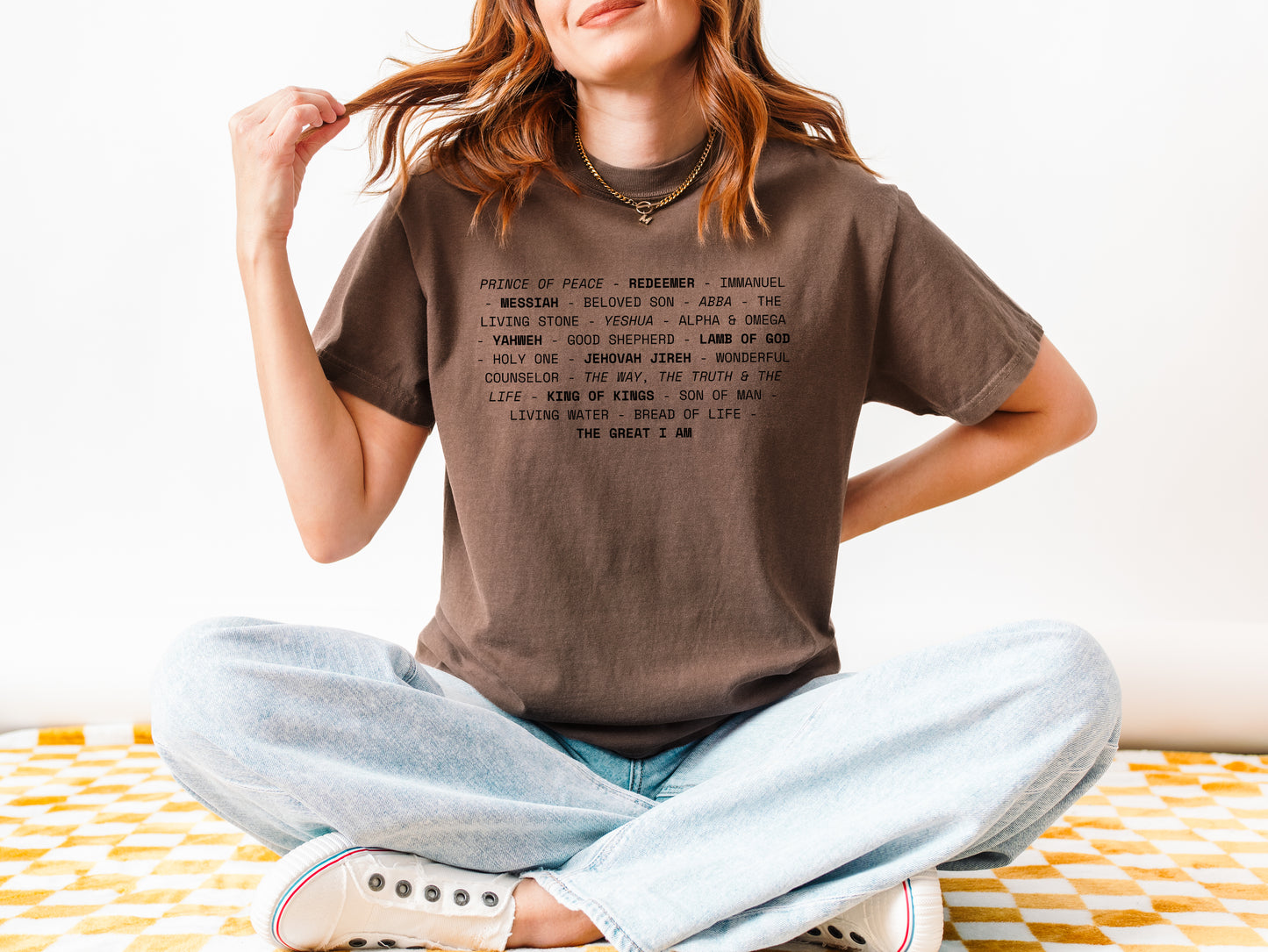 THE MANY NAMES OF JESUS UNISEX TEE