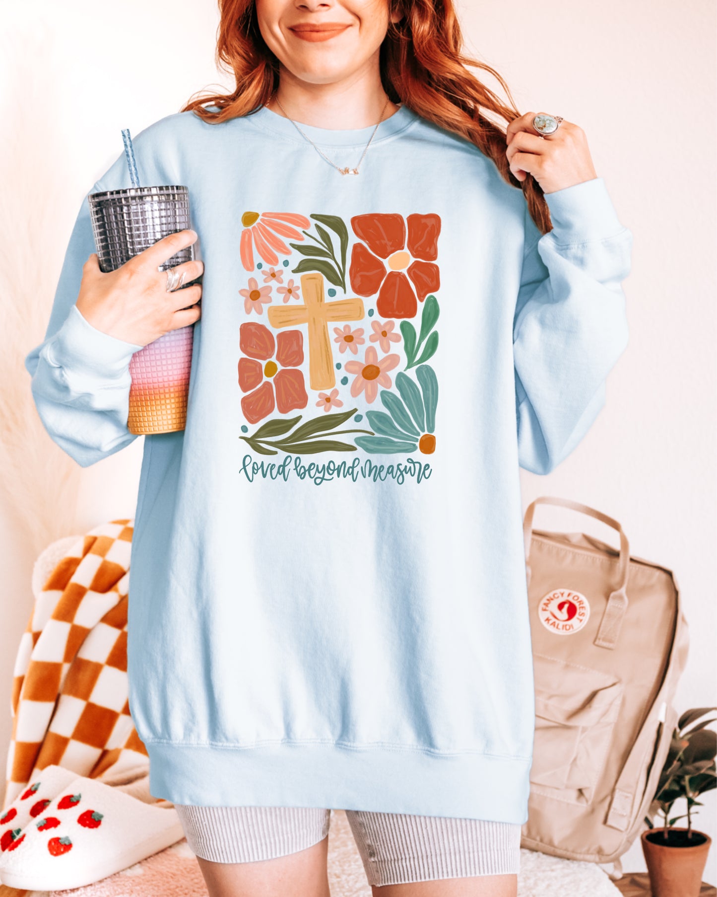 LOVED BEYOND MEASURE UNISEX SWEATSHIRT