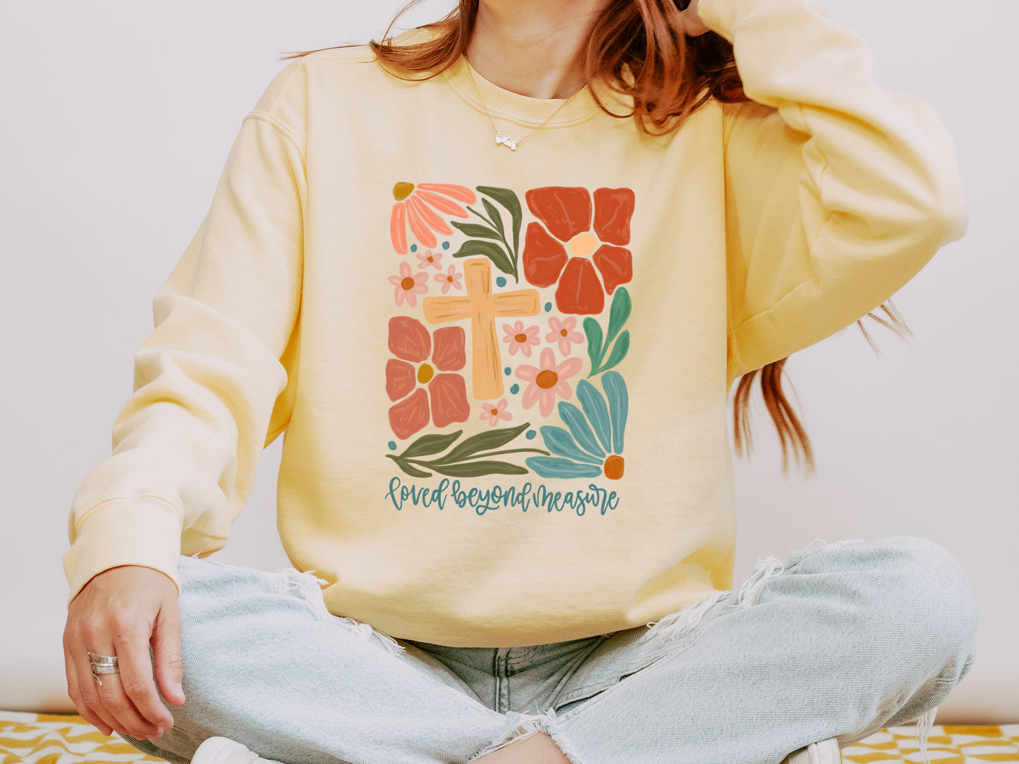 LOVED BEYOND MEASURE UNISEX SWEATSHIRT