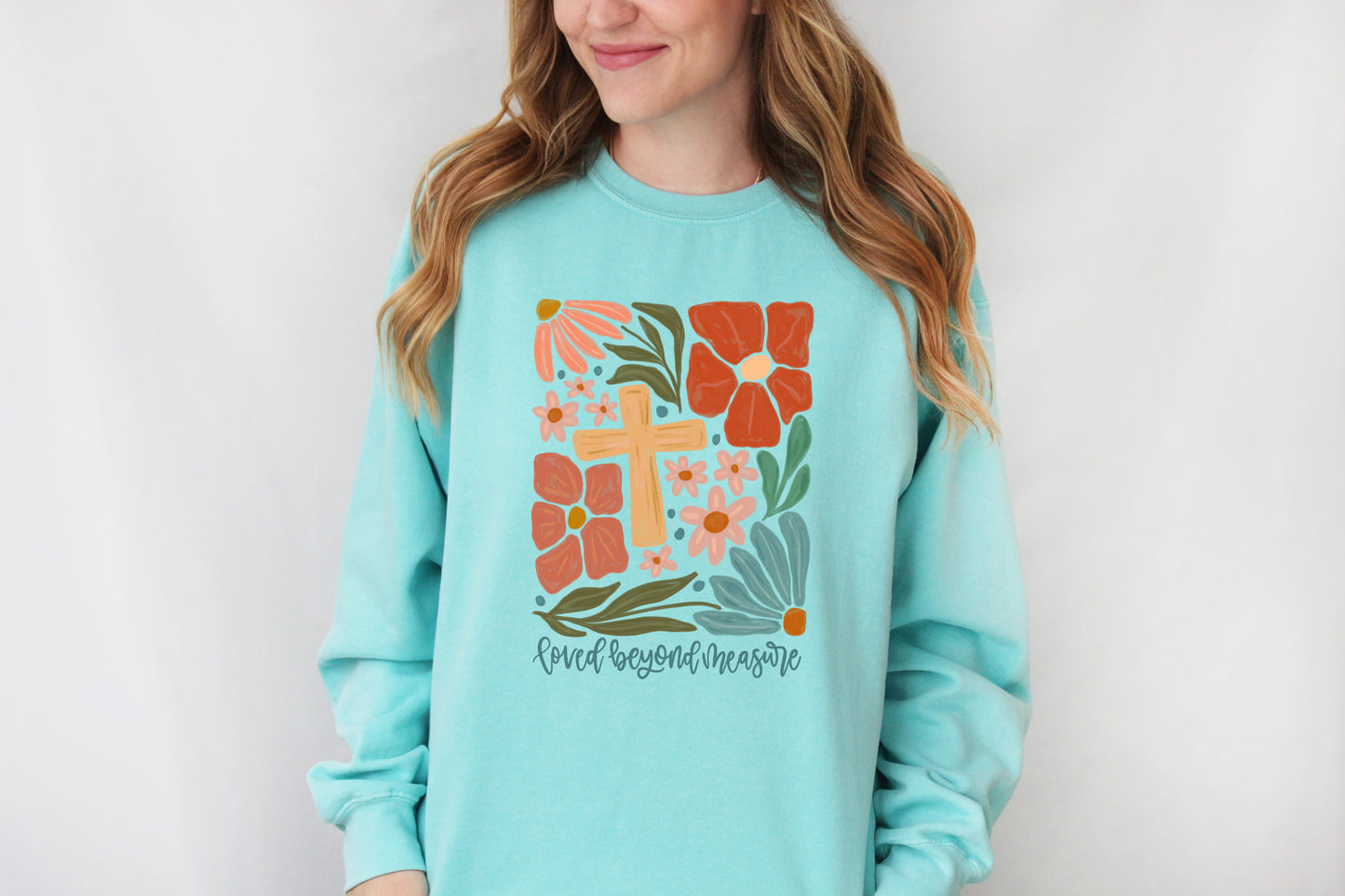 LOVED BEYOND MEASURE UNISEX SWEATSHIRT
