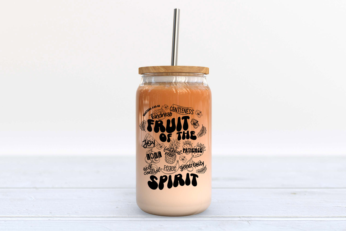 FRUIT OF THE SPIRIT GLASS TUMBLER