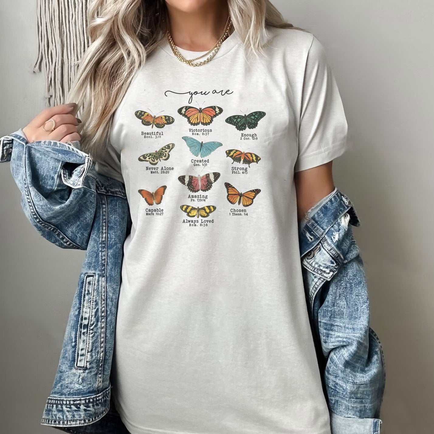 VINTAGE "YOU ARE" BUTTERFLY UNISEX TEE