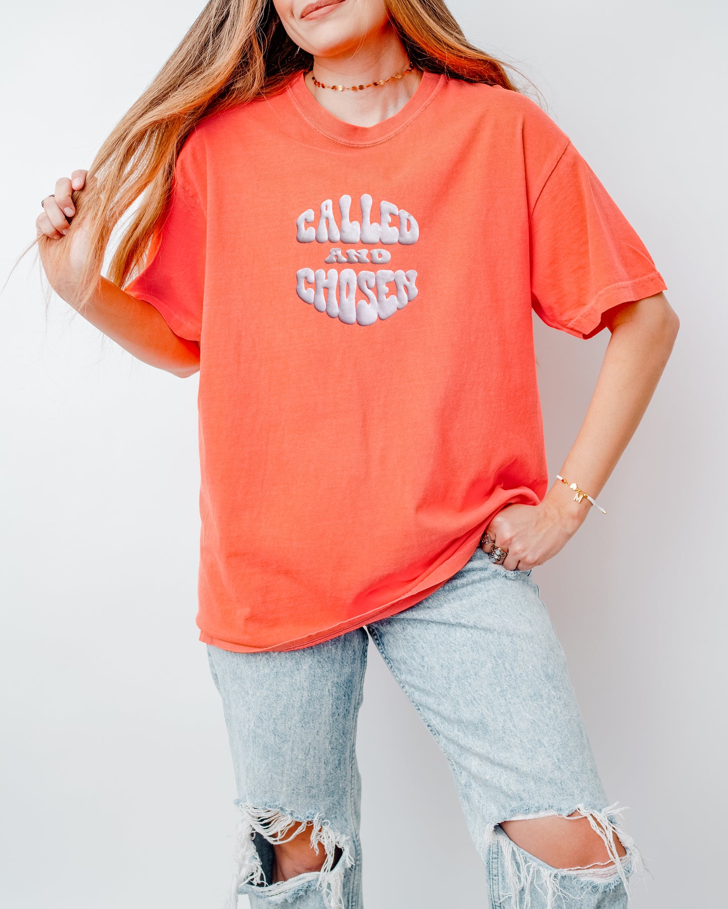 PUFFY CALLED AND CHOSEN NEON COLORS UNISEX TEE