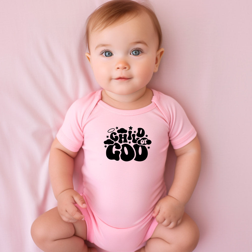 "CHILD OF GOD" BODYSUIT IN PINK