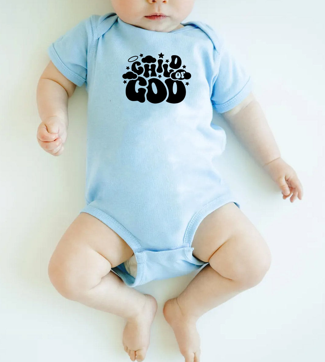 "CHILD OF GOD" BODYSUIT IN BLUE