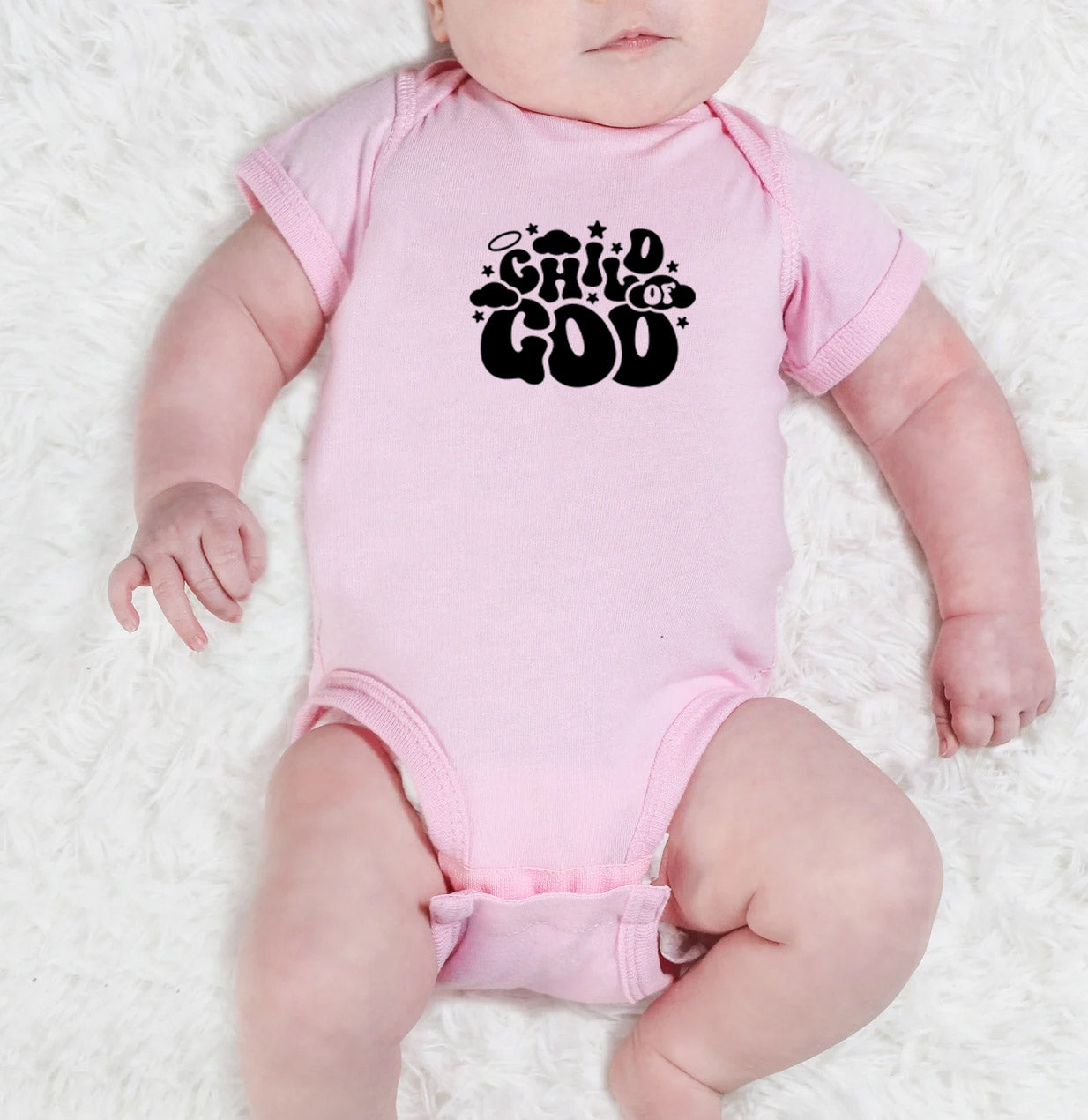 "CHILD OF GOD" BODYSUIT IN PINK