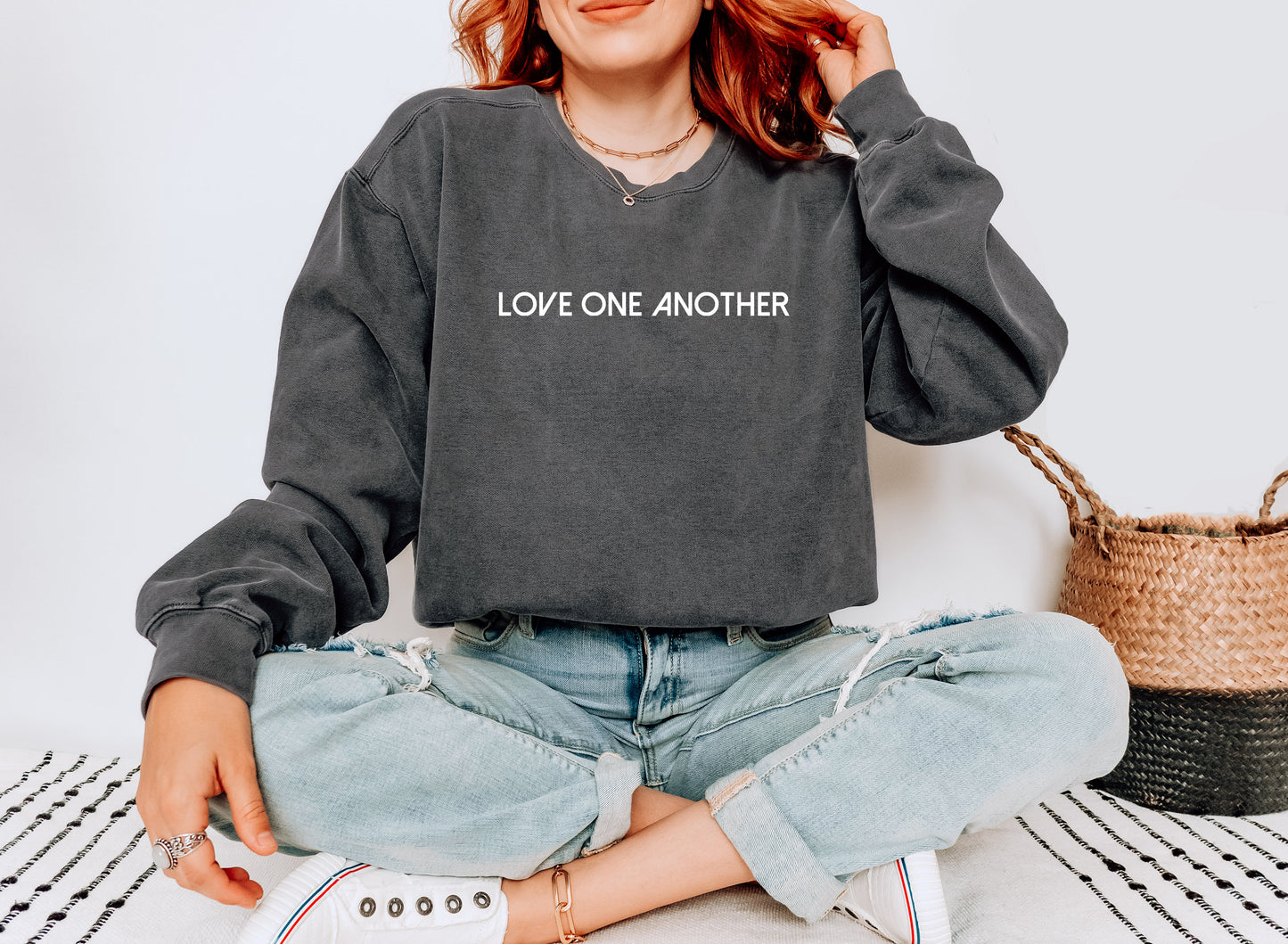 LOVE ONE ANOTHER UNISEX SWEATSHIRT