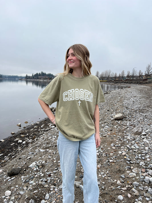 PUFFY CHOSEN WITH CROSS UNISEX TEE