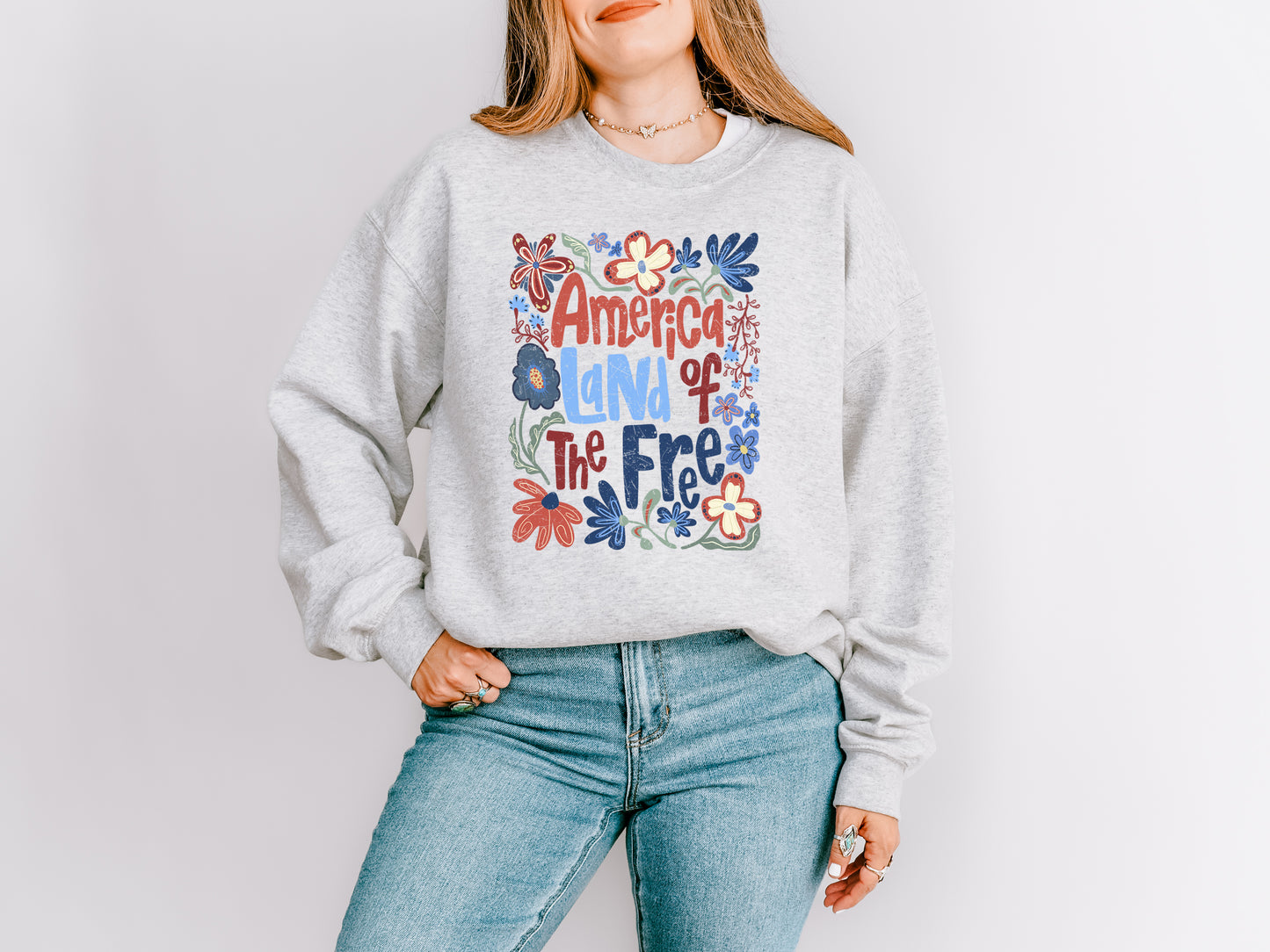 PRE-ORDER AMERICA LAND OF THE FREE UNISEX SWEATSHIRT