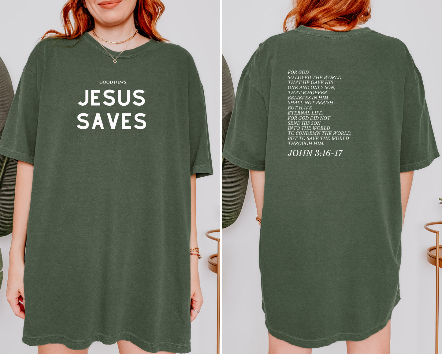 GOOD NEWS JESUS SAVES UNISEX TEE