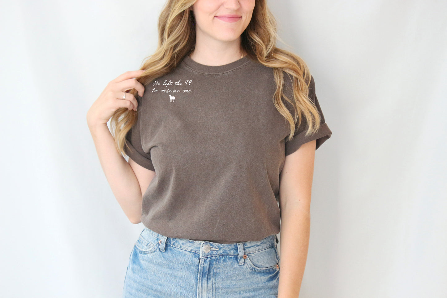 HE LEFT THE 99 TO RESCUE ME UNISEX TEE