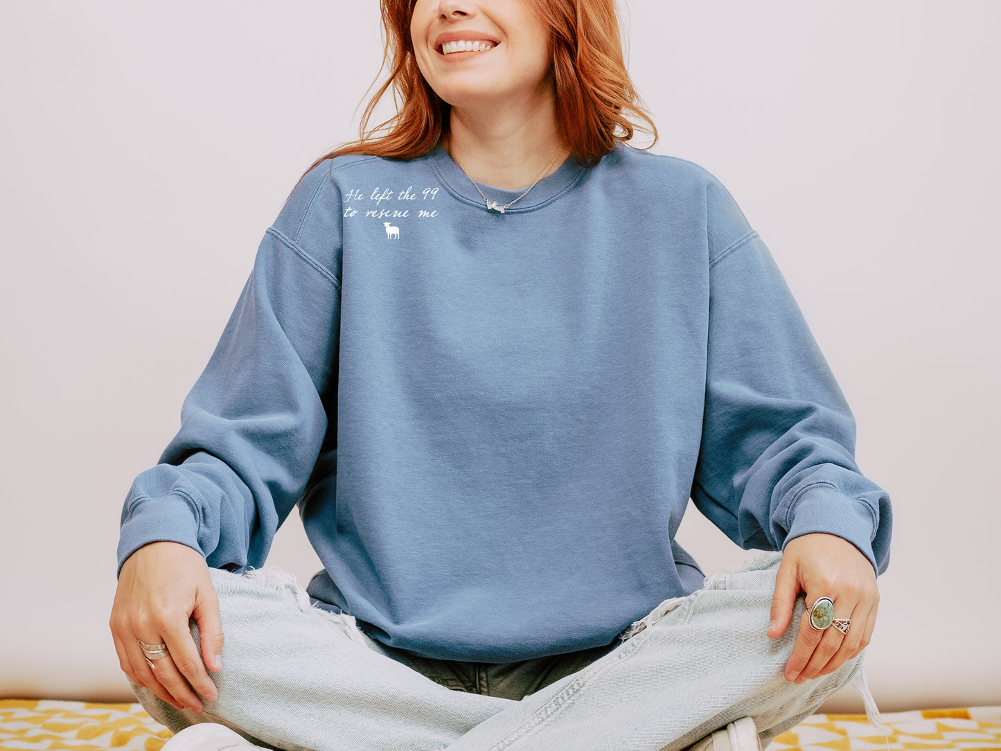 HE LEFT THE 99 TO RESCUE ME UNISEX SWEATSHIRT