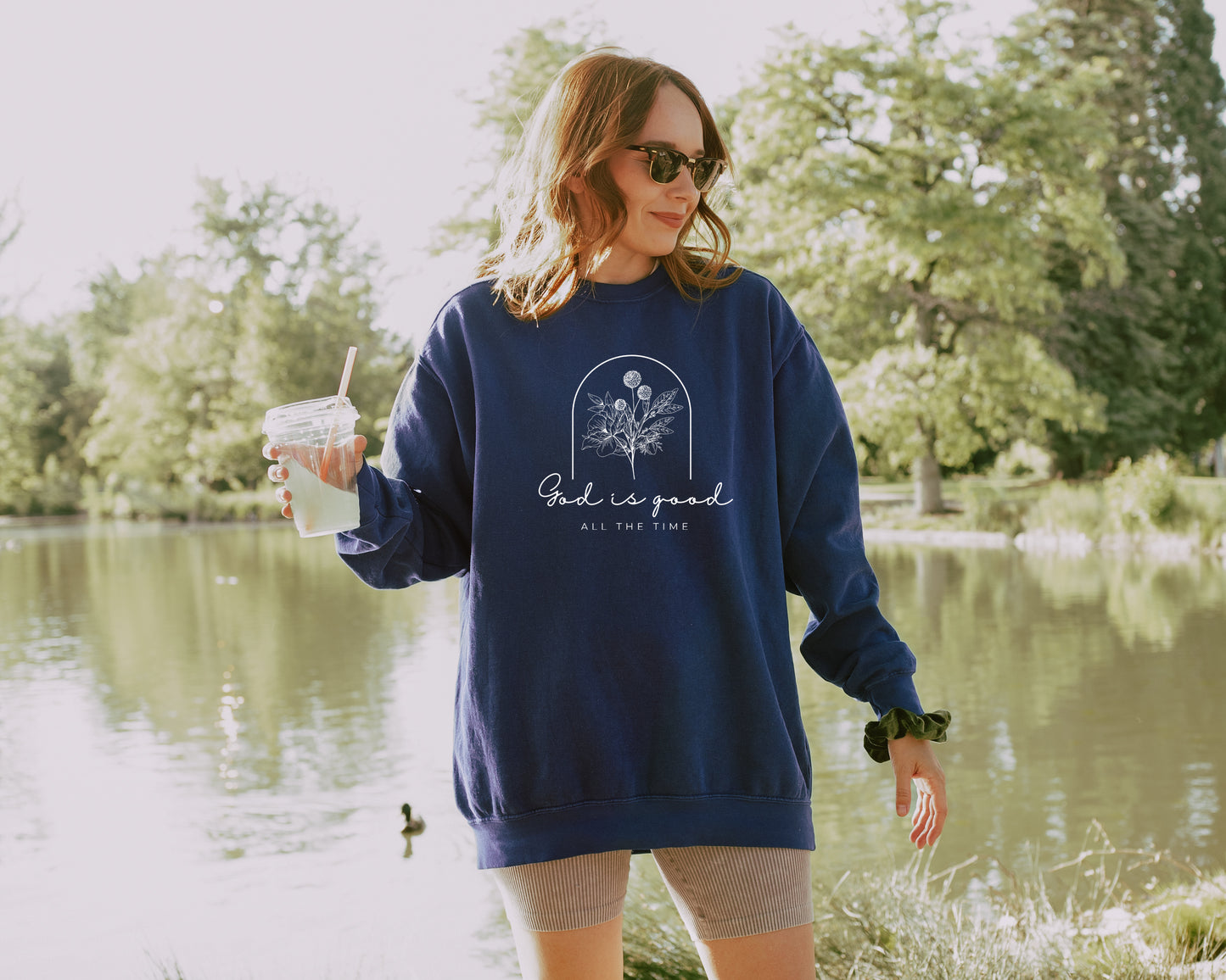 GOD IS GOOD ALL THE TIME UNISEX SWEATSHIRT