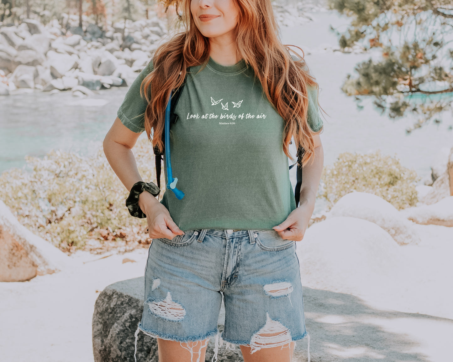 LOOK AT THE BIRDS OF THE AIR UNISEX TEE