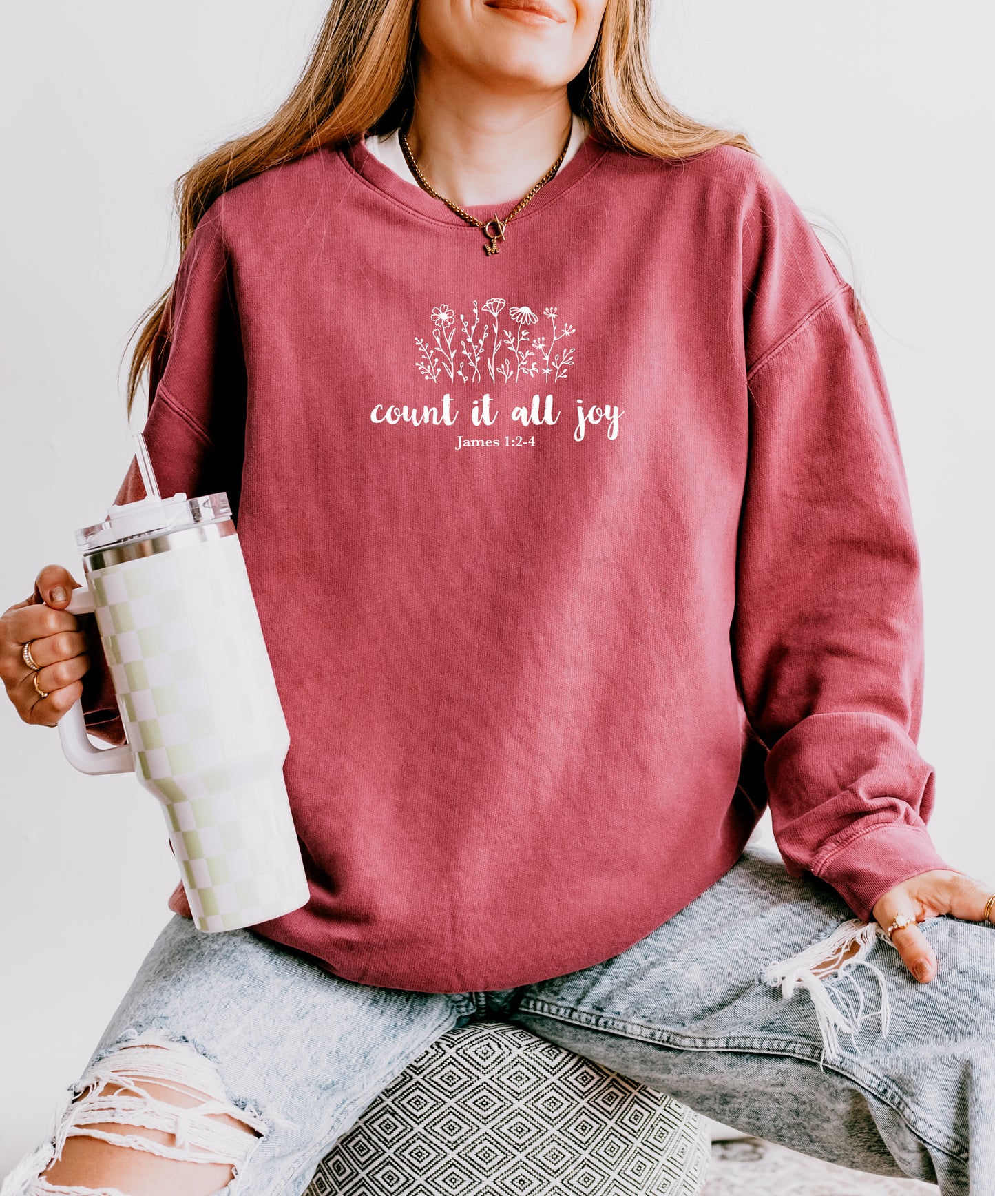 COUNT IT ALL JOY UNISEX SWEATSHIRT