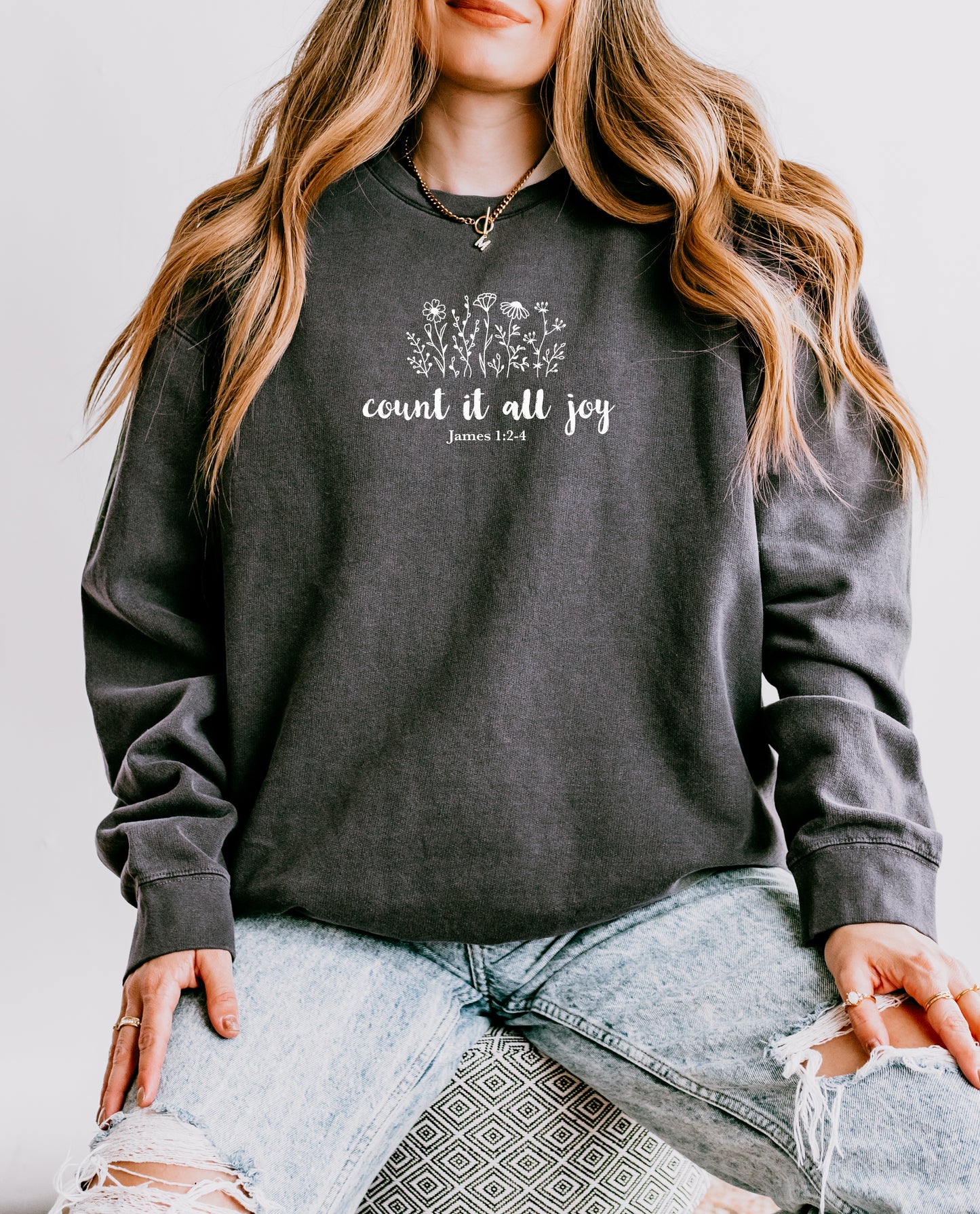COUNT IT ALL JOY UNISEX SWEATSHIRT