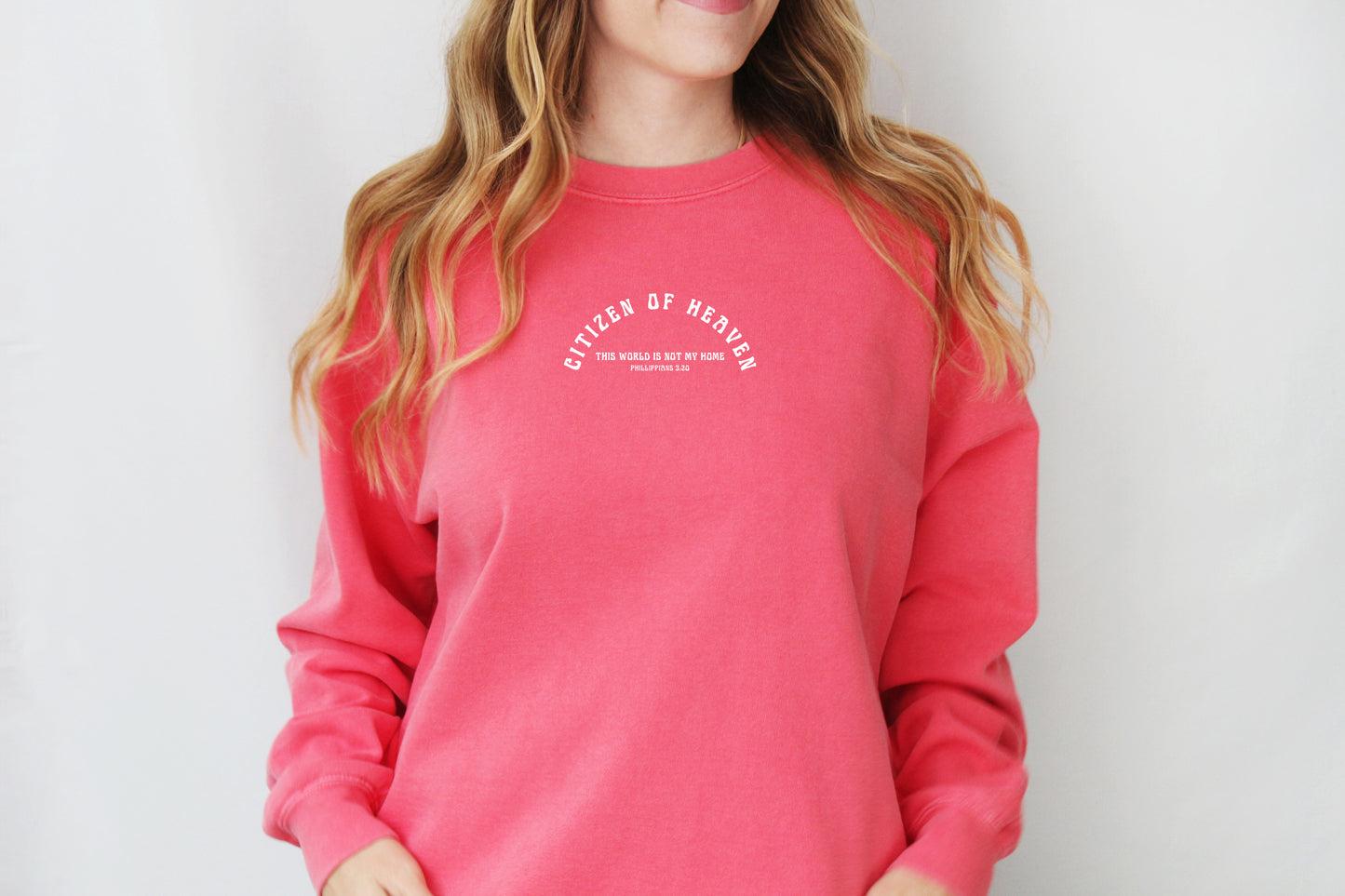 CITIZEN OF HEAVEN (THIS WORLD IS NOT MY HOME) UNISEX SWEATSHIRT