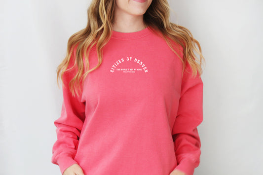 CITIZEN OF HEAVEN (THIS WORLD IS NOT MY HOME) UNISEX SWEATSHIRT