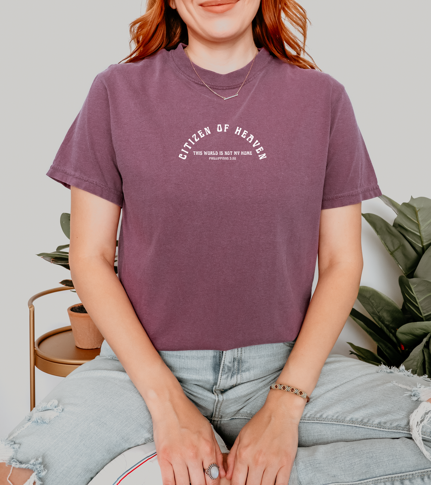 CITIZEN OF HEAVEN (THIS WORLD IS NOT MY HOME) UNISEX TEE