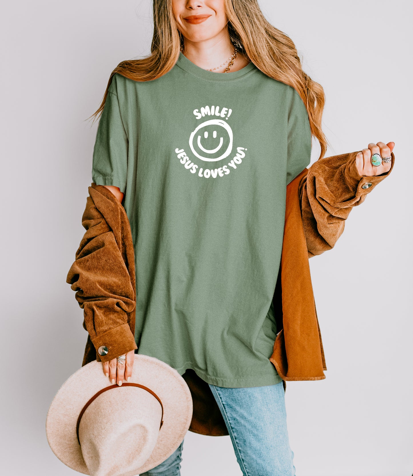 SMILE JESUS LOVES YOU! UNISEX TEE