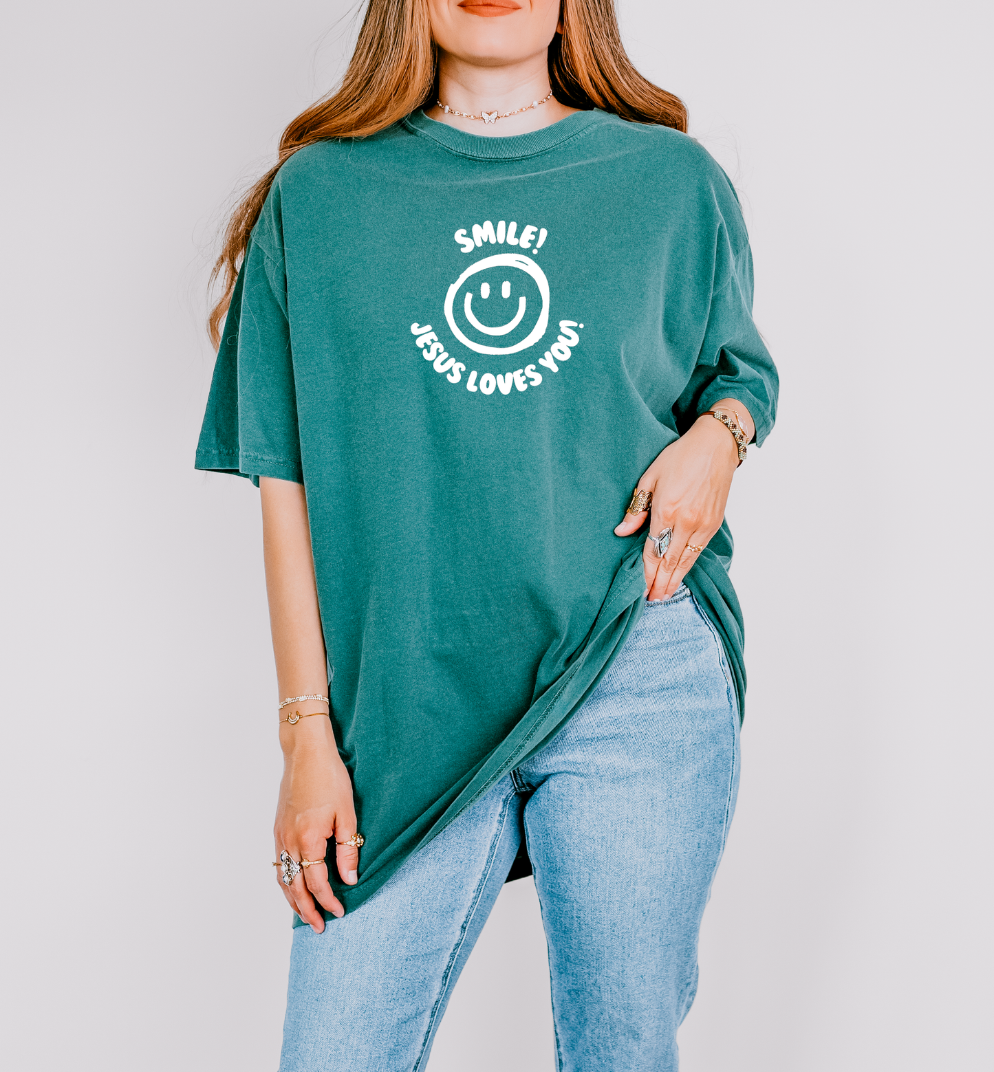 SMILE JESUS LOVES YOU! UNISEX TEE