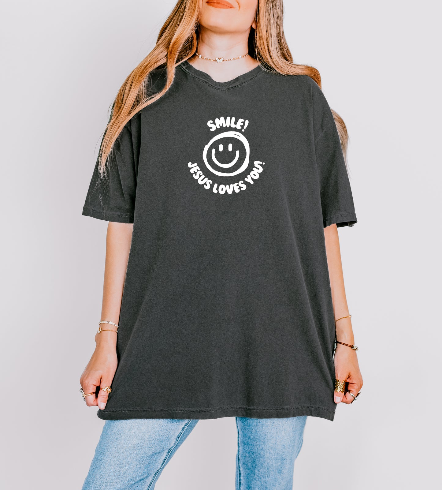 SMILE JESUS LOVES YOU! UNISEX TEE