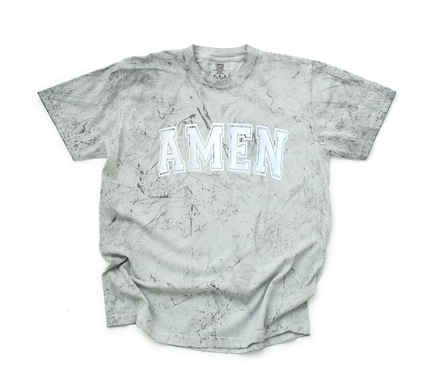 AMEN UNISEX TEE (PUFFED WHITE DESIGN)