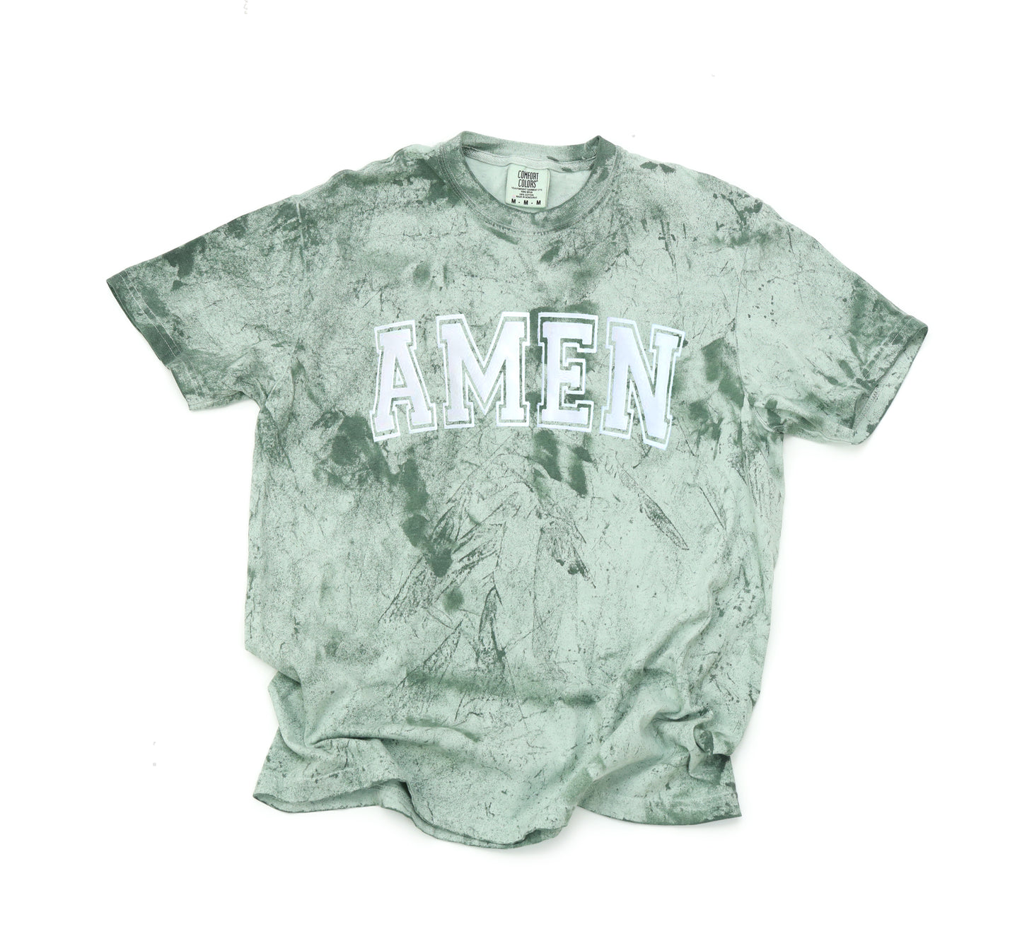 AMEN UNISEX TEE (PUFFED WHITE DESIGN)
