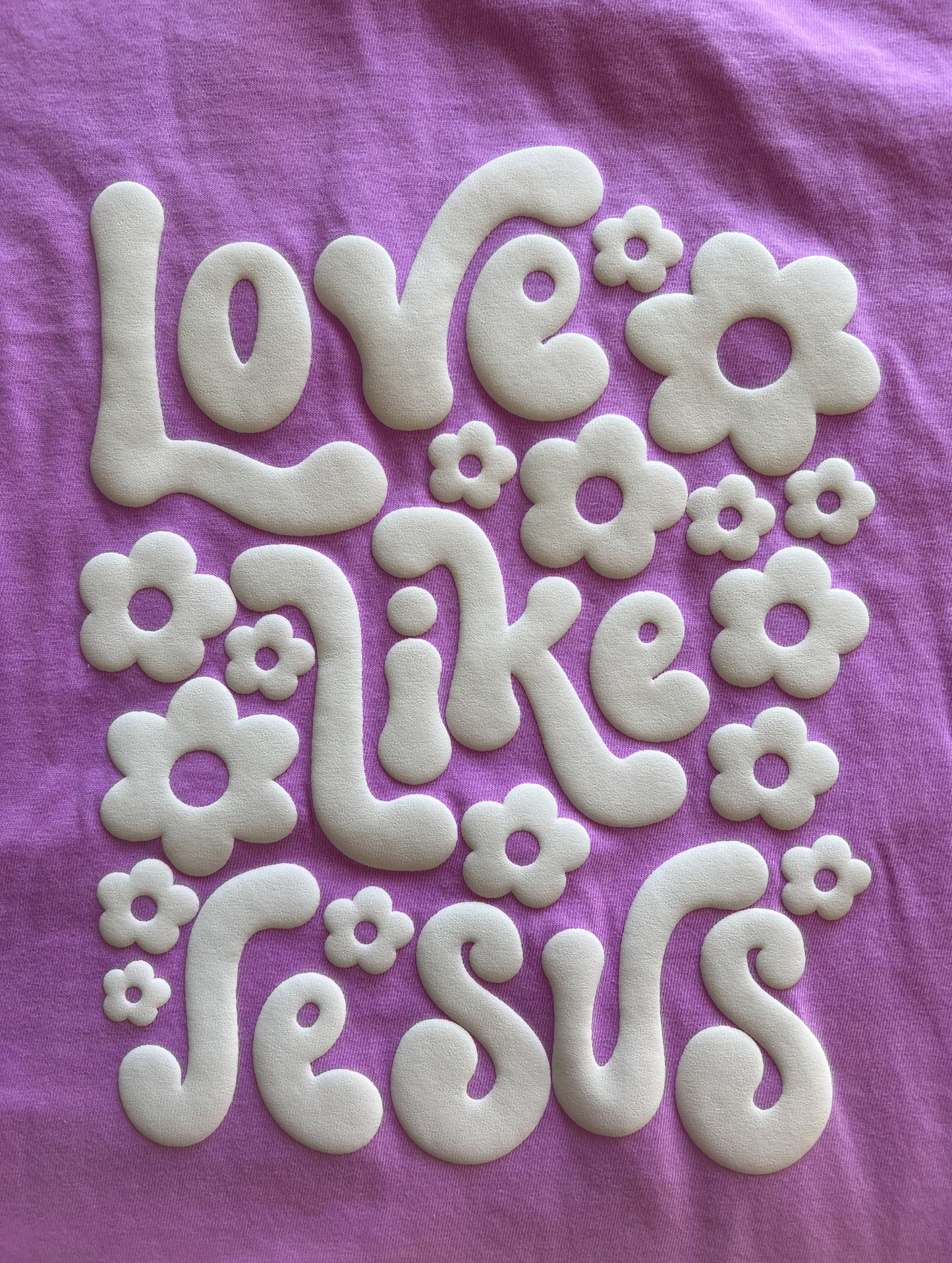 PUFFY LOVE LIKE JESUS NEON COLORS UNISEX TEE