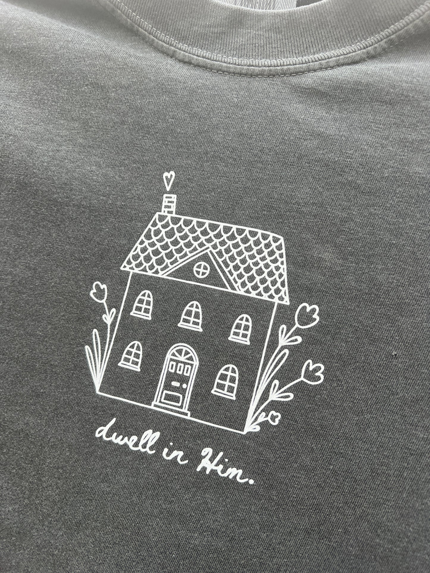 DWELL IN HIM UNISEX SWEATSHIRT