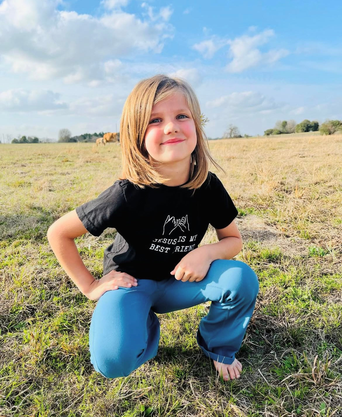 JESUS IS MY BEST FRIEND TODDLER BLACK TEE