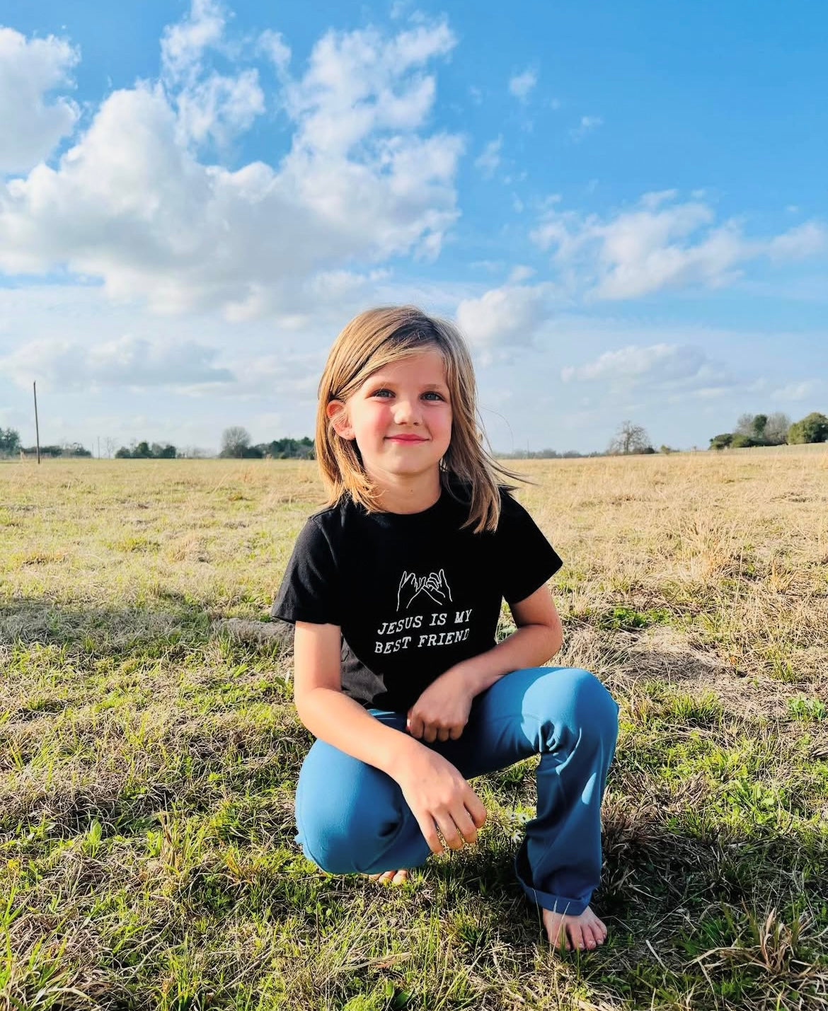 JESUS IS MY BEST FRIEND TODDLER BLACK TEE