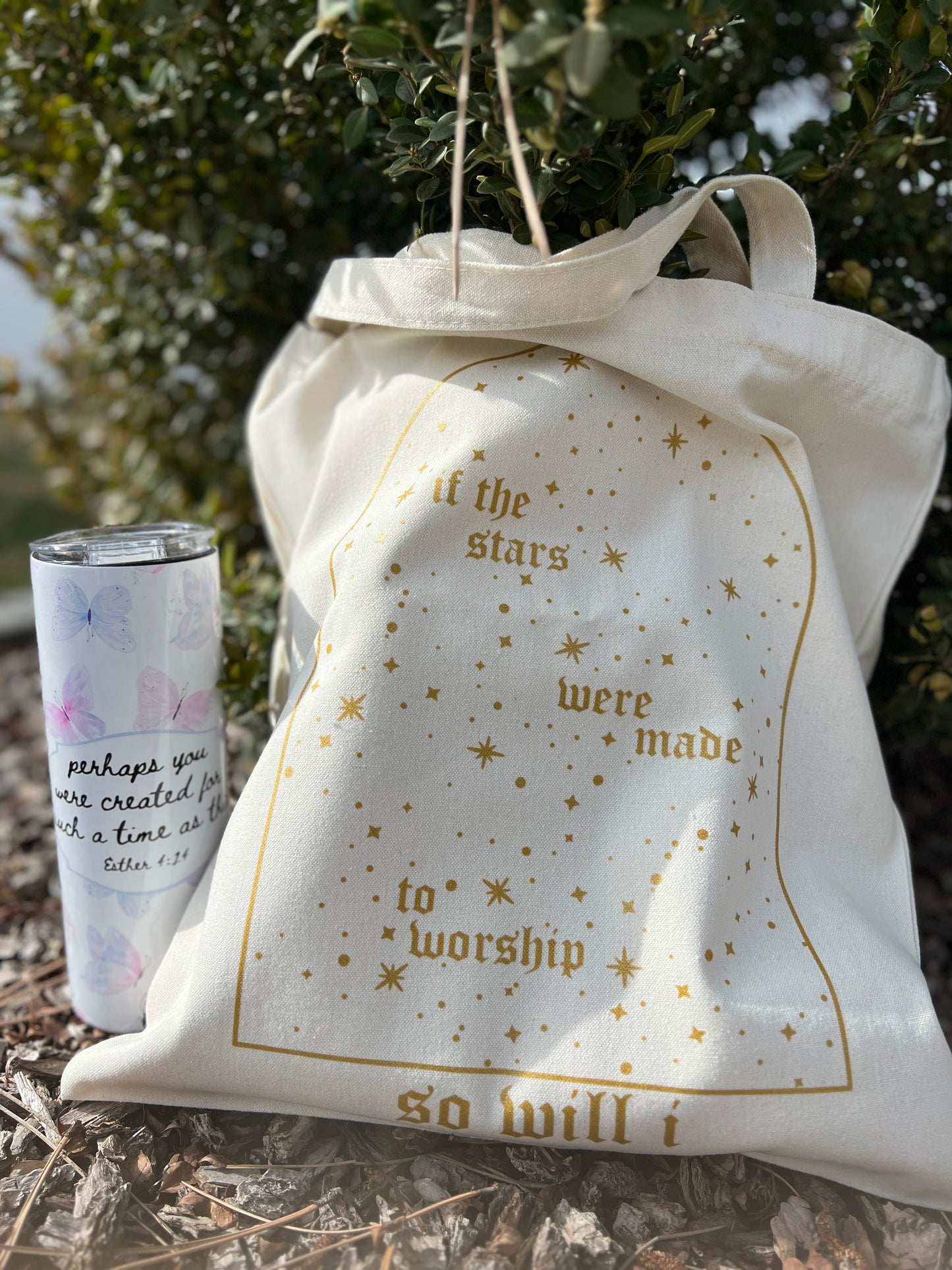 IF THE STARS WERE MADE TO WORSHIP SO WILL I TOTE BAG