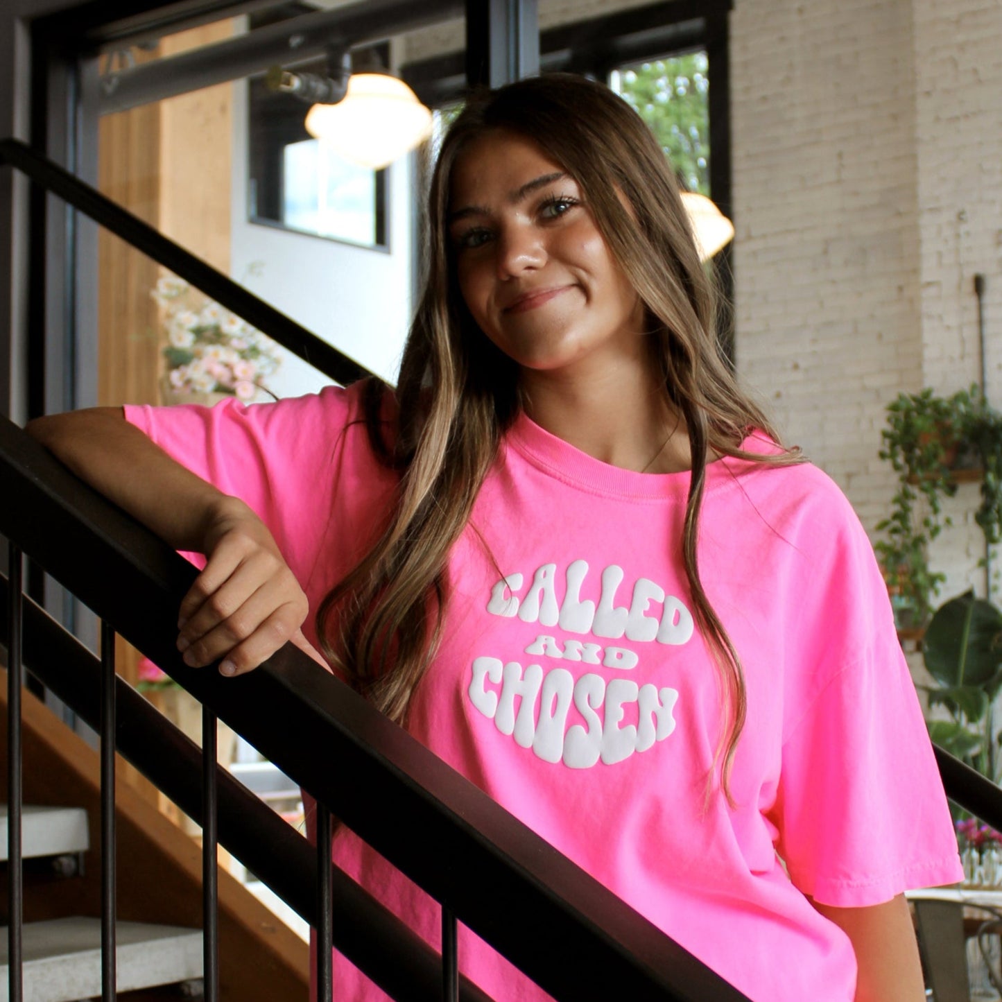 PUFFY CALLED AND CHOSEN NEON COLORS UNISEX TEE