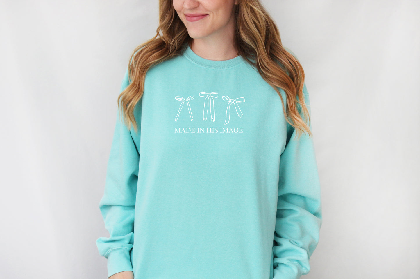 MADE IN HIS IMAGE UNISEX SWEATSHIRT