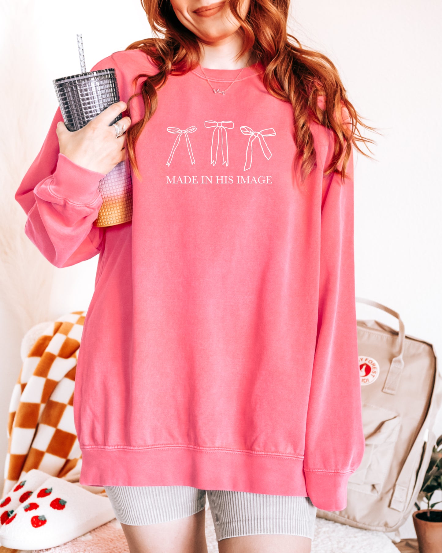 MADE IN HIS IMAGE UNISEX SWEATSHIRT