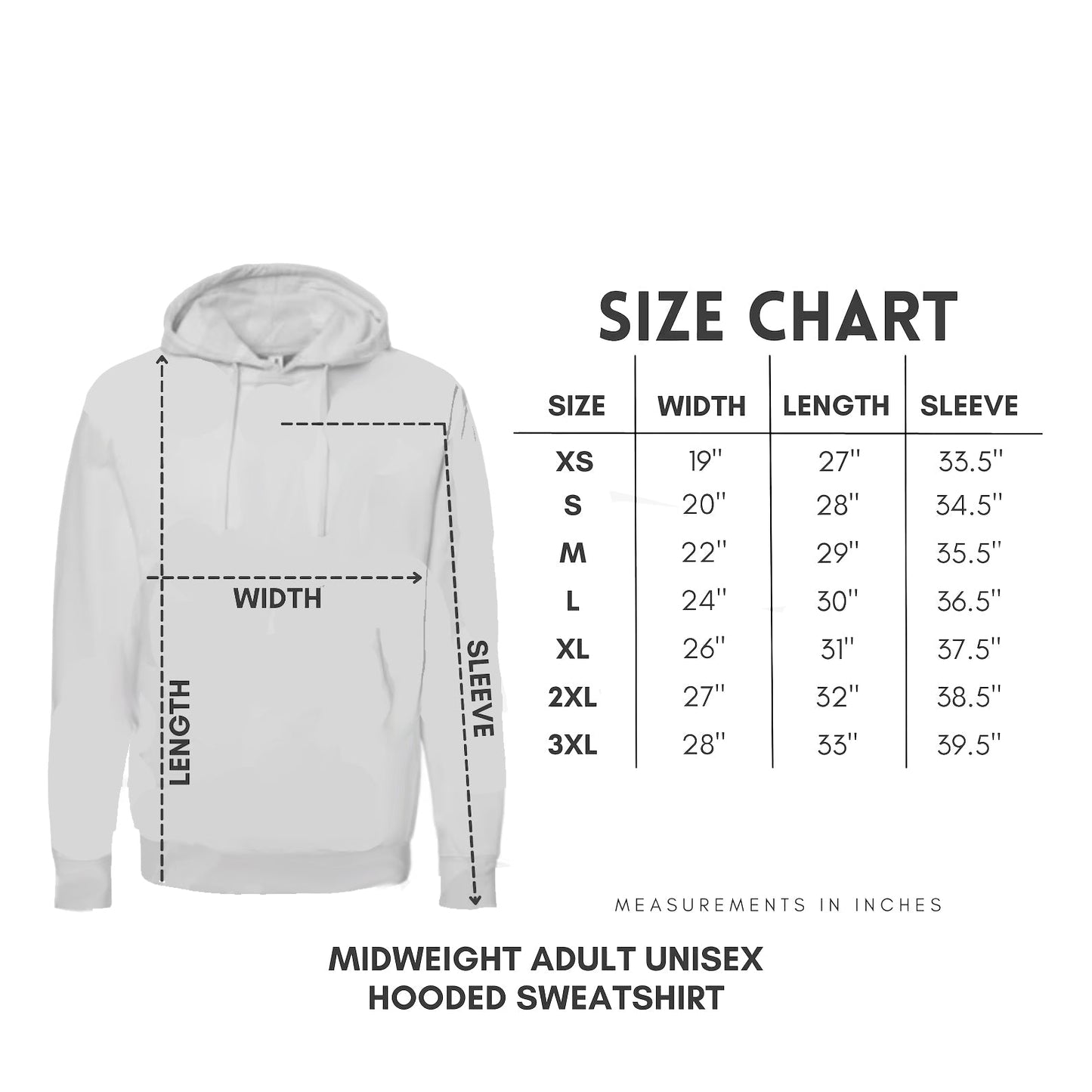 CHOSEN UNISEX HEATHER GREY HOODIE (PUFFED DESIGN)