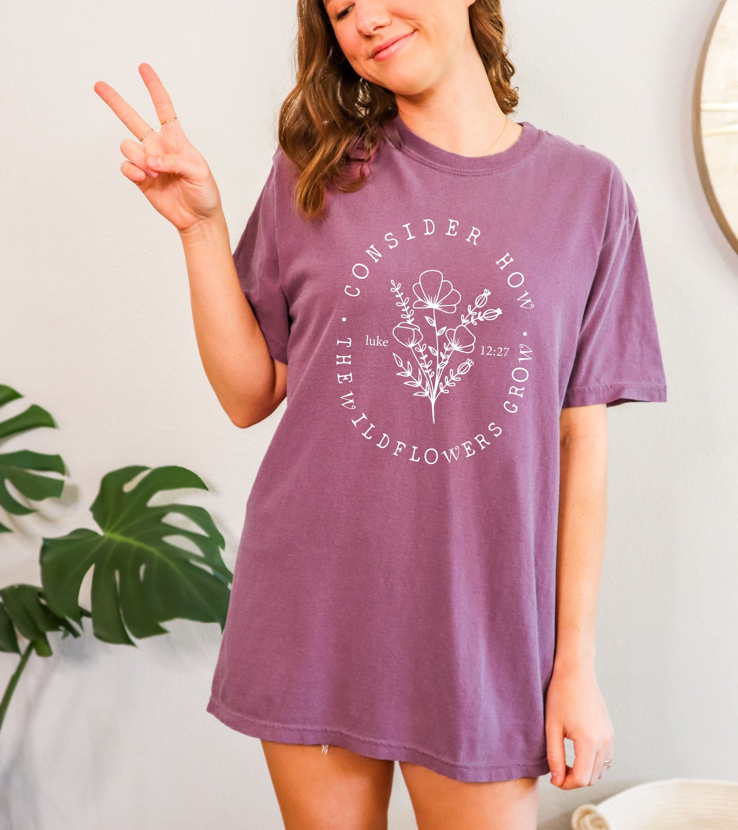 CONSIDER HOW THE WILDFLOWERS GROW UNISEX TEE
