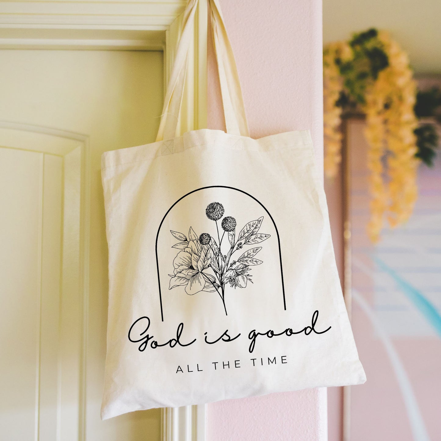 GOD IS GOOD ALL THE TIME TOTE BAG