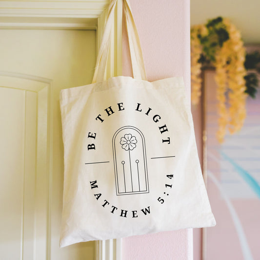 BE THE LIGHT TOTE BAG