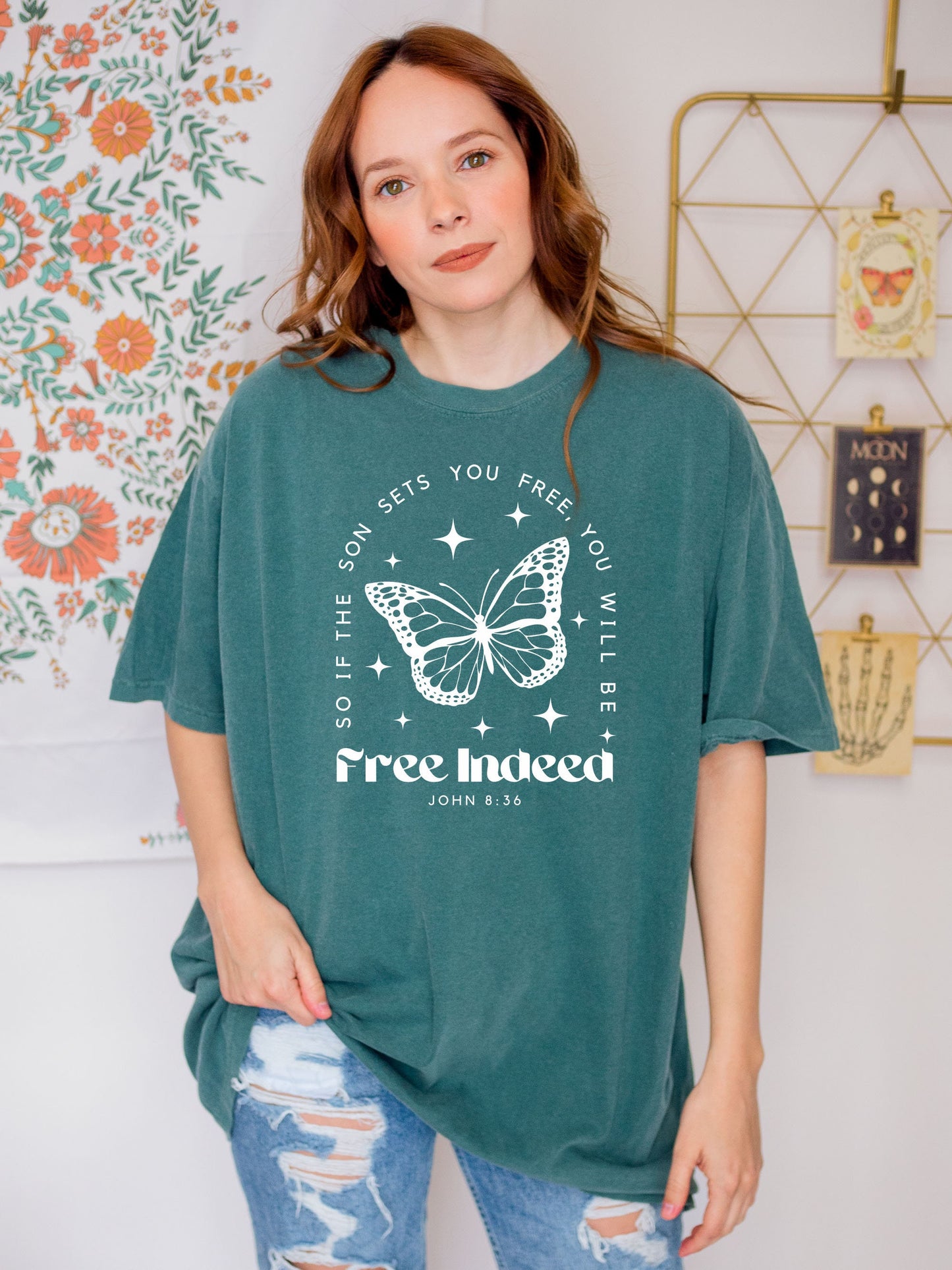FREE INDEED BUTTERFLY UNISEX TEE