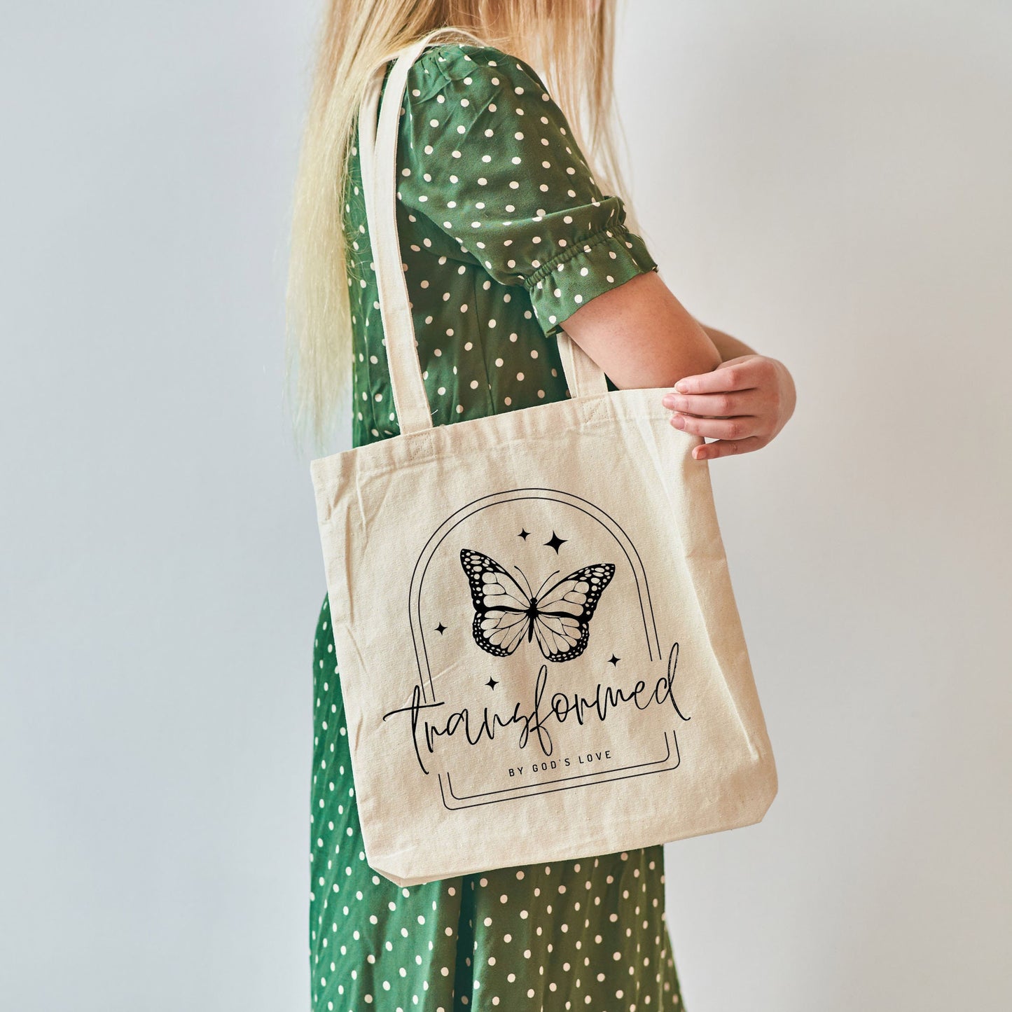 TRANSFORMED BUTTERFLY TOTE BAG