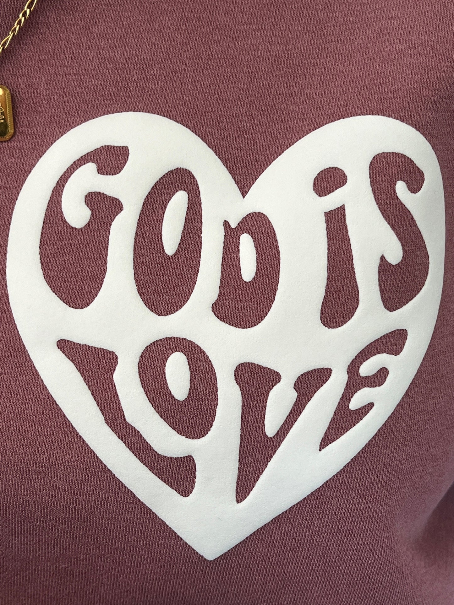PUFFY GOD IS LOVE UNISEX SWEATSHIRT