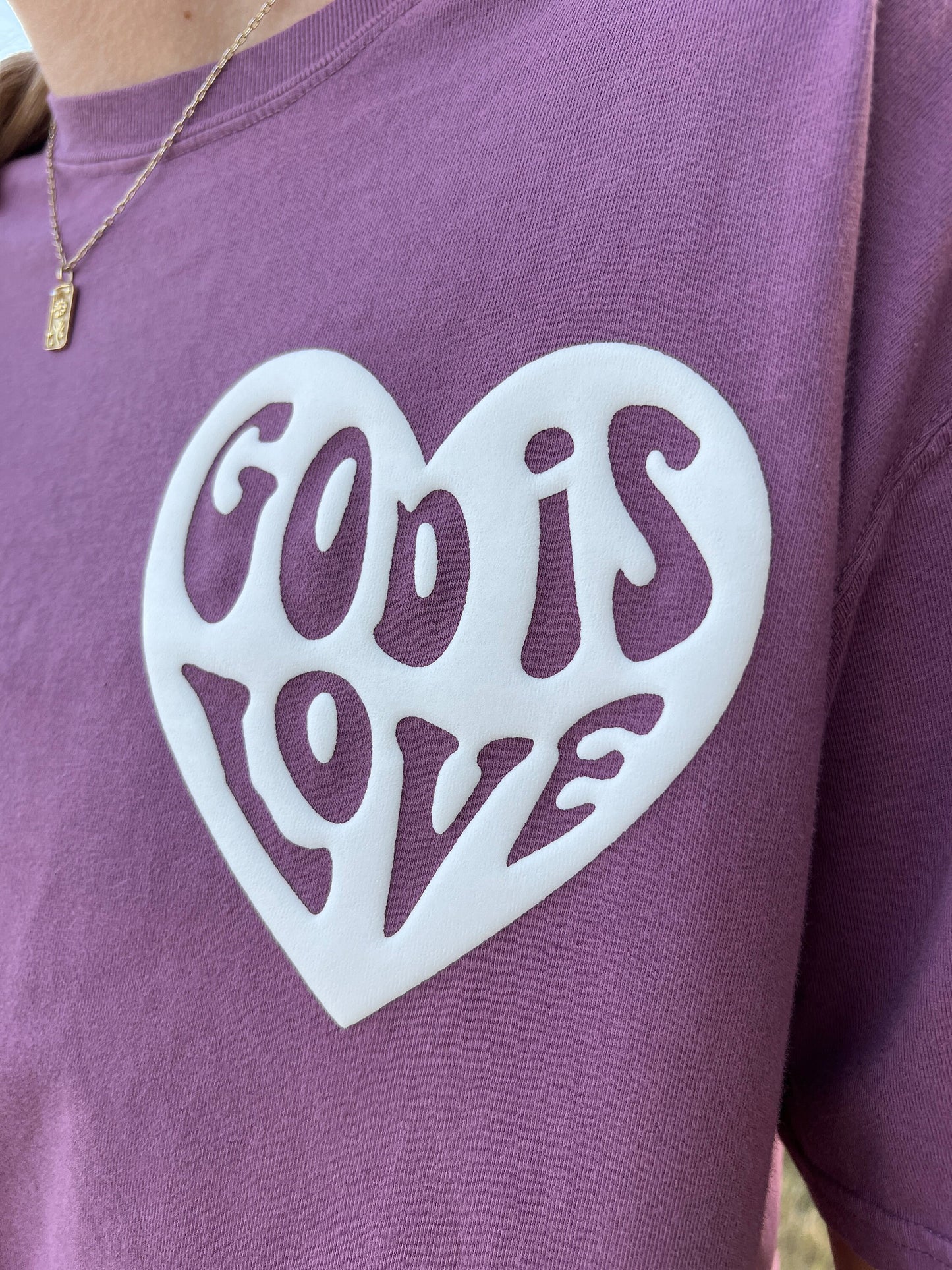 PUFFY GOD IS LOVE UNISEX TEE