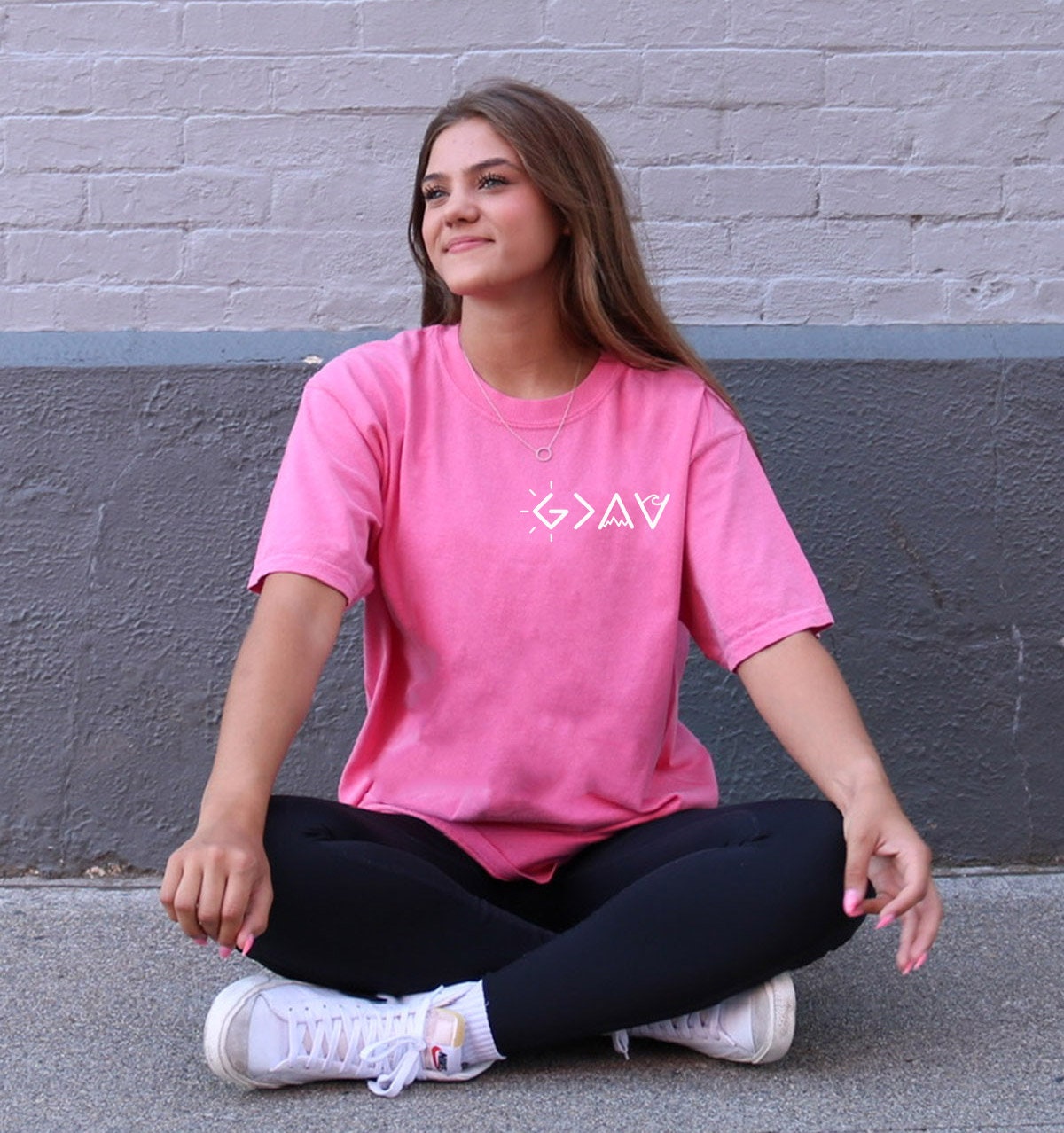 GOD IS GREATER THAN OUR HIGHS AND LOWS UNISEX TEE